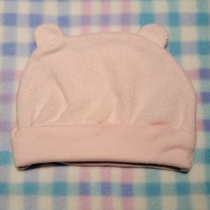 TRANSFORM BABY APPAREL ♡ Precious  Little SOFT Pink Teddy Bear Ears Beanie Hat